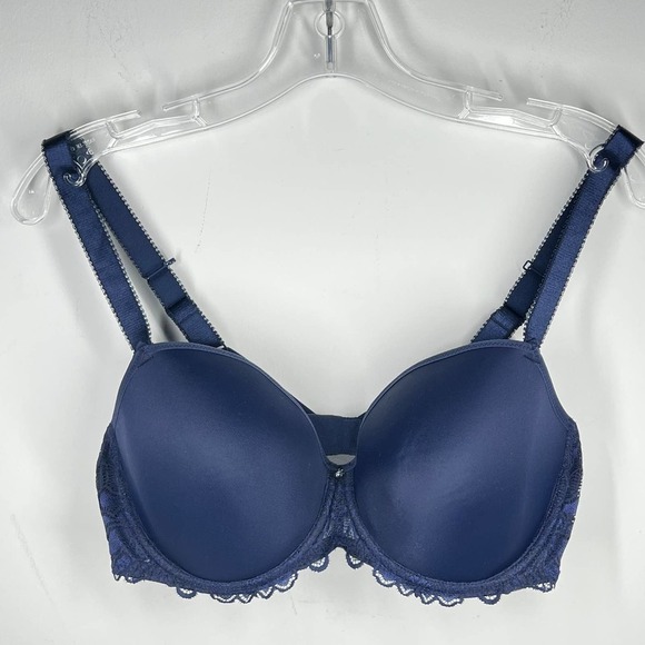 Fantasie Underwired T-Shirt Bra 38D Racerback Convertible NAVY NWOT - Picture 5 of 14